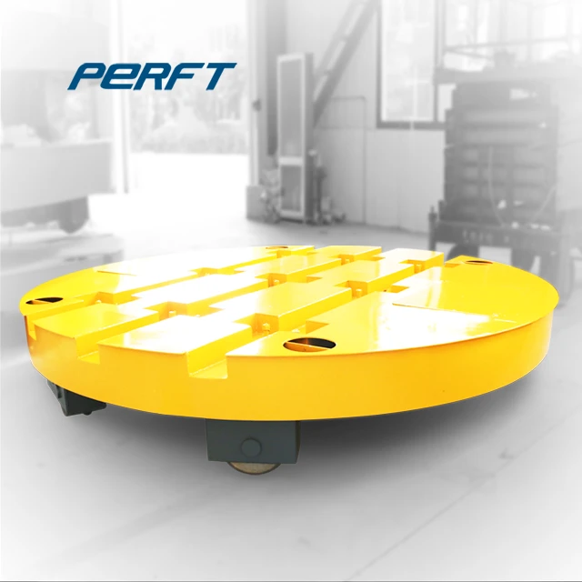 Easy Operated Heavy Load Turntable Transfer Cart On Rail 360 Rotating Trolley high quality