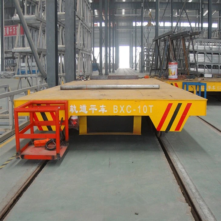 Electric Transfer Cart For Production Line 90 Tons