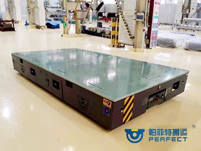 Electric Flat Car That Can Automatically Unload Goods On The Side