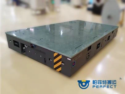 Electric Flat Car That Can Automatically Unload Goods On The Side