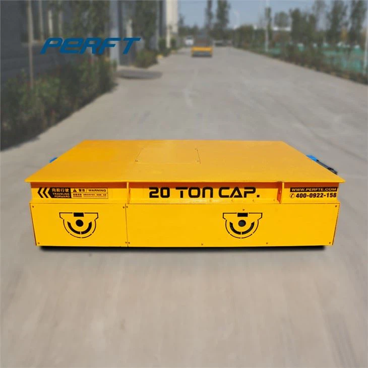 Steel Industry Transport Cart Rail Power Flat Transfer Cart